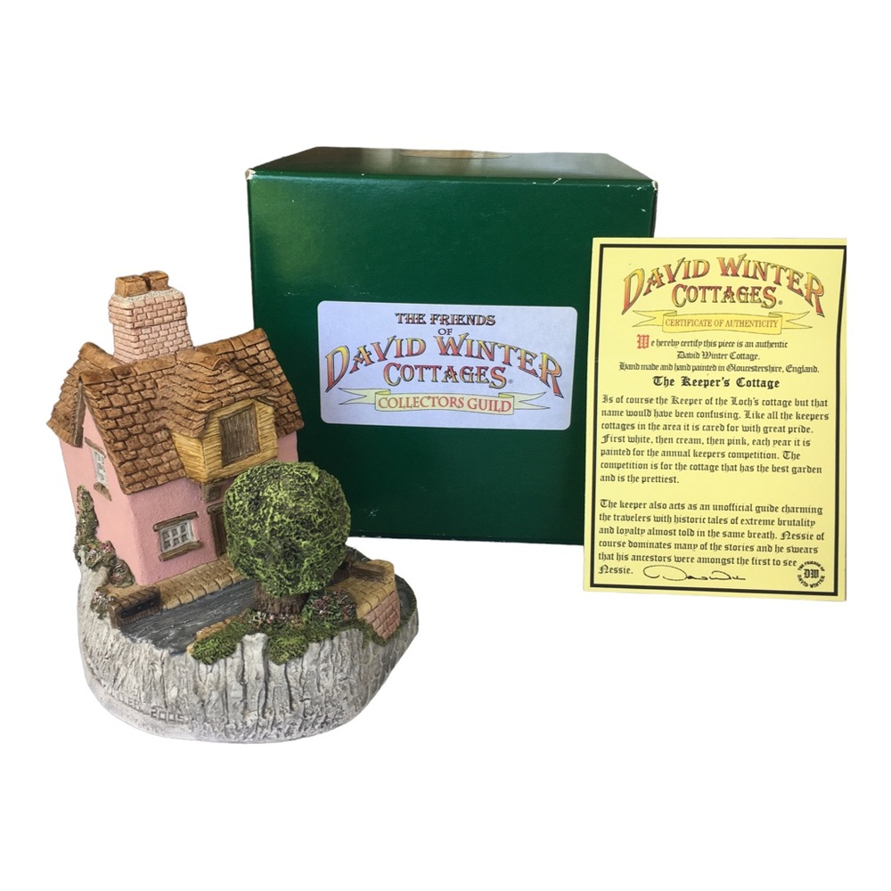 David Winter”Keeper’s Cottage”~Rare Find~ Neptune’s Staircase 2005 Artist Sign